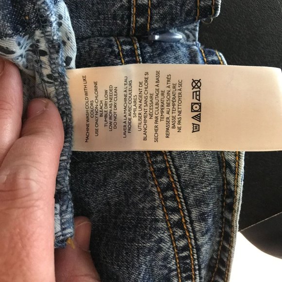 PILCRO BY ANTHROPOLOGIE - WOMEN'S 0 - Blue Denim Bustier Crop Tank corset - Picture 6 of 6